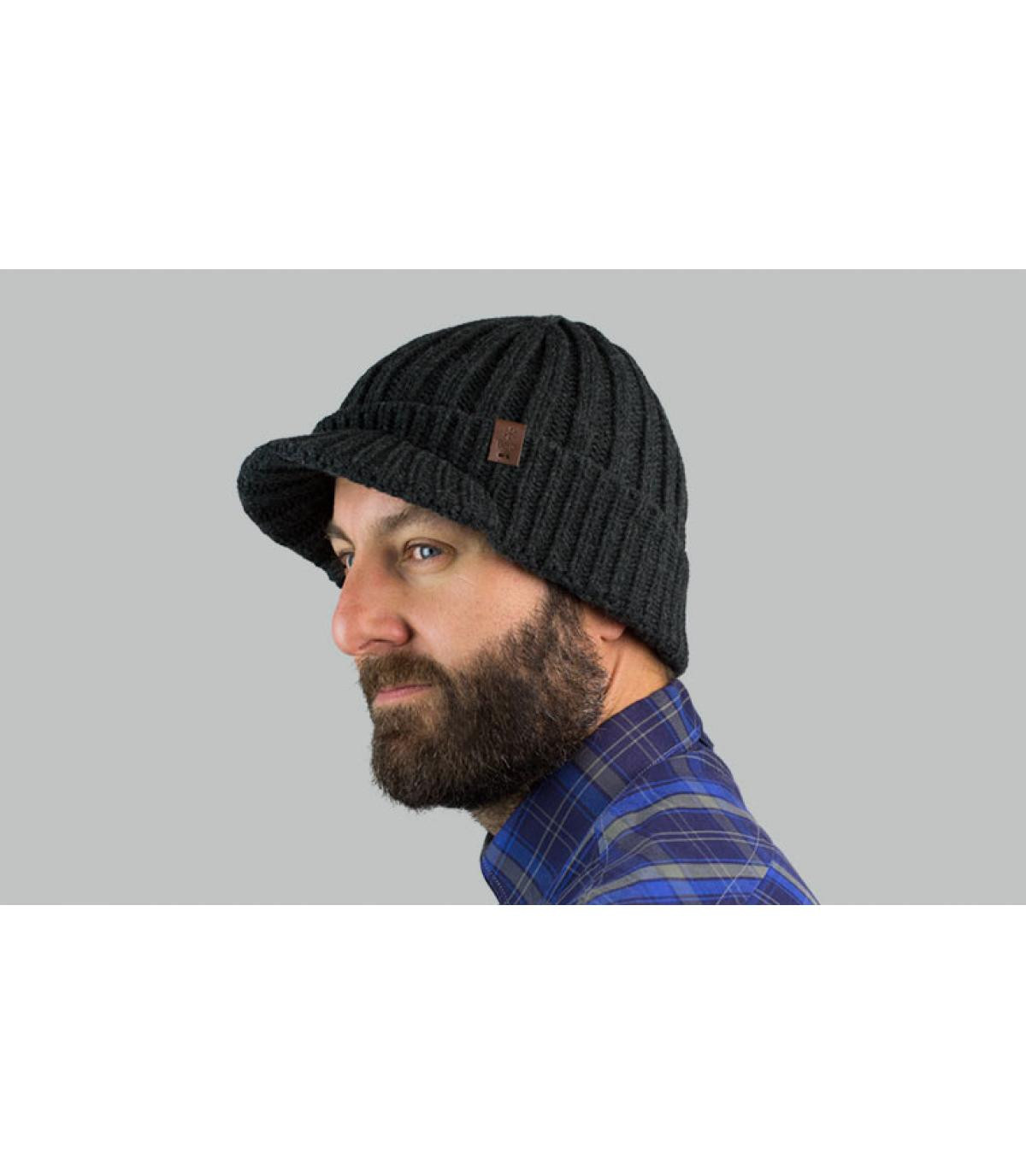 Schirmmütze grau Barts Silo Beanie dark heather